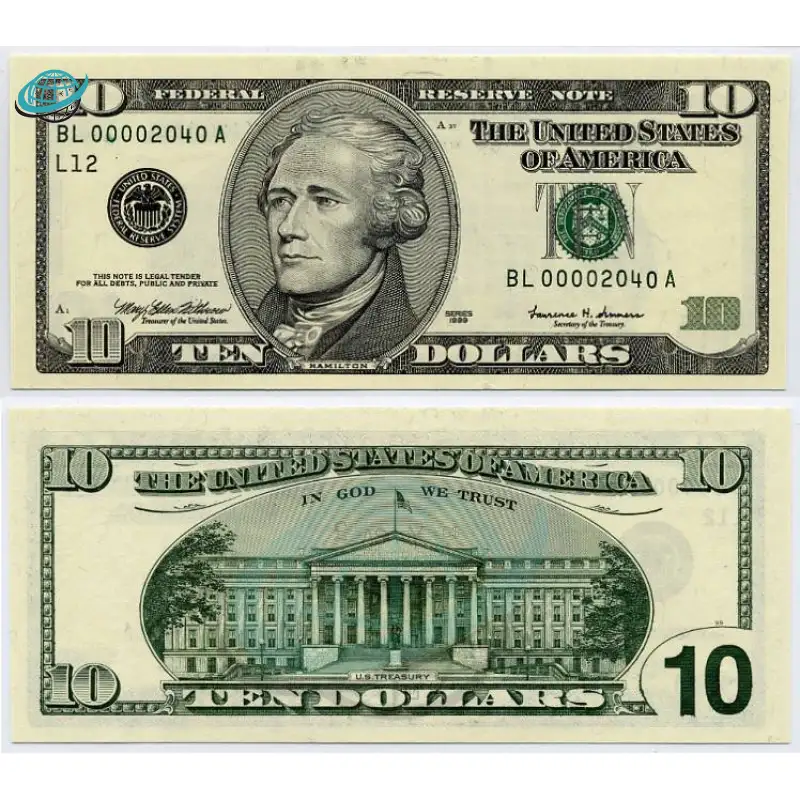 USD $10 Bills